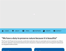 Tablet Screenshot of frozenark.org